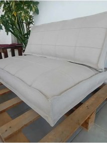 Stewehome Μαξιλάρι πατώματος παλέτας από λινό ύφασμα με ειδική ραφή και φερμουάρ 100x70 cm