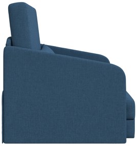 vidaXL Καναπές-κρεβάτι δαπέδου 2 σε 1 Μπλε 65x80x83 εκ. Υφασμάτινος
