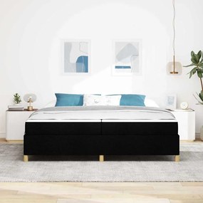 vidaXL Σκελετός Κρεβατιού Μαύρο 200 x 200 cm ύφασμα