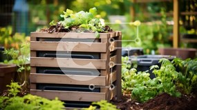 Intra Συλλεκτικό Ξύλινο Παζλ Plywood  4mm - Λαχανόκηπος με μαρούλι, ντομάτες και αγγούρια Σε Ξύλινο Κουτί - Διαστάσεις: 10x10 cm – 25 κομμάτια