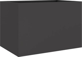vidaXL Ζαρντινιέρα Μαύρη 62x47x46 εκ. από Χάλυβα