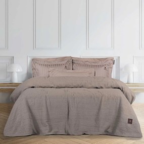 Κουβέρτα Πικέ 3401 Beige Greenwich Polo Club Υπέρδιπλo 230x250cm Cotton-Polyester