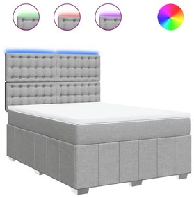 vidaXL Κρεβάτι Boxspring με Στρώμα Αν. Πράσινο 160x200εκ Υφασμάτινο