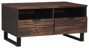 vidaXL Τραπεζάκι σαλονιού with Drawer Καφέ και Μαύρο 80 x 54 x 40 εκ