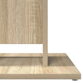 vidaXL Τραπέζι Bistro Χρώμα Sonoma Δρυς 60 x 60 x 75 εκ. Επεξ. Ξύλο