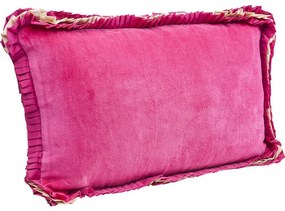 Μαξιλάρι Frill Uni Pink 30x50cm - Ροζ
