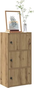vidaXL Βιβλιοθήκη Αρτισιανή Δρυς 40x24x77 εκ. Επεξ. Ξύλο