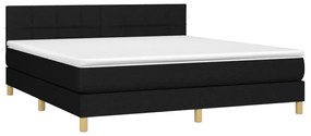 ΚΡΕΒΑΤΙ BOXSPRING ΜΕ ΣΤΡΩΜΑ ΜΑΥΡΟ 180X200 ΕΚ. ΥΦΑΣΜΑΤΙΝΟ 3140635