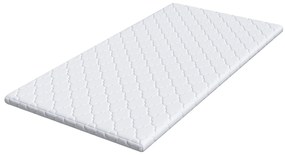 vidaXL Στρώματα Λευκό 140 x 190 cm Πολυεστέρας χωρίς κόλλα