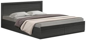 Κρεβάτι Olympus Διπλό με συρτάρι σε wenge απόχρωση 150x200εκ 155x205x80 εκ.
