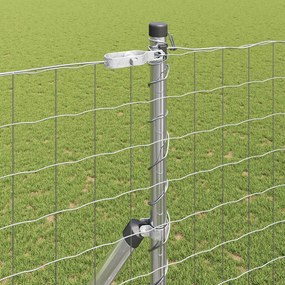 vidaXL Εξωτερικό Ευρωπαϊκό Φράχτη Στήριξης 10 x 1,6 m Ασημί Δίχτυ
