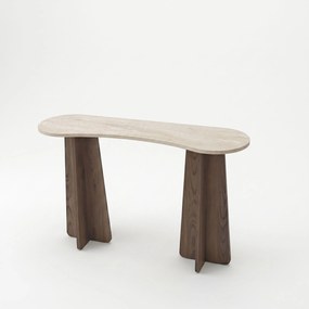Συρταριέρα Τραβερτίνη / Καρυδί SIAR 120x35x75