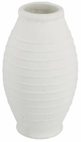 Artekko Antique Βάζο από Τερακότα Λευκό (28x28x50)cm - 460276