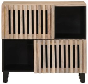 vidaXL Ντουλάπι 80x34x75 εκ. από Μασίφ Ξύλο Μάνγκο