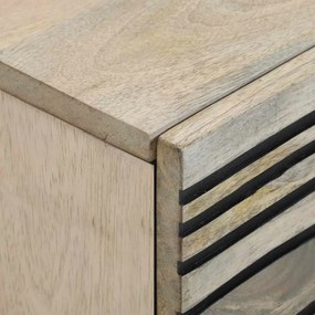 vidaXL Κομοδίνο Λευκό 40 x 33 x 46 εκ. Επεξεργασμένο Ξύλο