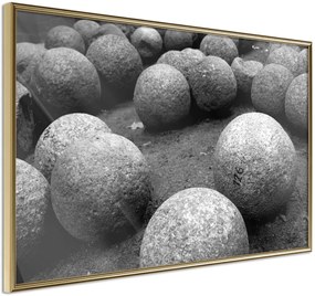 Αφίσα - Stone Spheres - 30x20 - Χρυσό - Χωρίς πασπαρτού