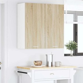 vidaXL Κρεμαστό ντουλάπι με αποθήκευση Δρύς Sonoma 80 x 31 x 80 εκ.