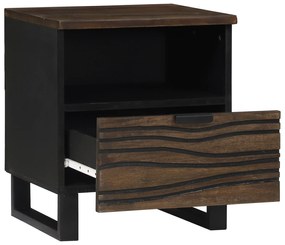 vidaXL Κομοδίνο, 40x33x46 εκ., Σταθερό Ξύλο Μάνγκο