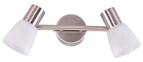 Φωτιστικό Τοίχου - Απλίκα SE 139-C2 SOFTY WALL LAMP NICKEL MAT Z2 - Γυαλί - 77-3544