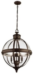 Κρεμαστό Φωτιστικό Οροφής 4xE14 Φ50cm Adams Elstead Lighting-FE-ADAMS-4P-BRZ-Μπρονζέ FE-ADAMS-4P-BRZ