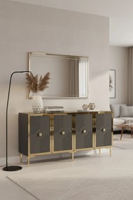 Stewehome πολυλειτουργική κονσόλα ντουλάπι για καφέ και βάση τηλεόρασης 150x32x75 cm