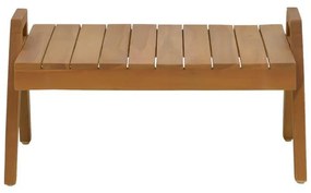 Τραπέζι Kally teak ξύλο σε φυσική απόχρωση 60x50x34εκ 66x49.5x34 εκ.