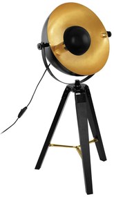 Φωτιστικό Επιτραπέζιο Covaleda 49617 Black Eglo Metal,Wood