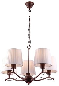 Φωτιστικό Οροφής 77-2228 H9423-5 Hana Brown Rusty Homelighting Metal, Glass