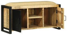 vidaXL Παγκάκι ντουλάπα  100x35x50 cm Χοντρό ξύλο μάνγκο