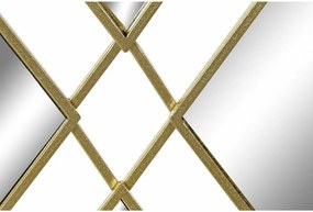 Τοίχο καθρέφτη DKD Home Decor Χρυσό Ρόμπος 63 x 2 x 90 cm