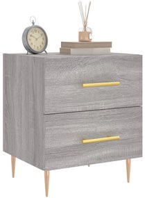 vidaXL Κομοδίνο Γκρι Sonoma 40 x 35 x 47,5 εκ. από Επεξεργασμένο Ξύλο