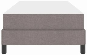 vidaXL Κρεβάτι με ελατήρια με στρώμα Taupe 100 x 200 cm ύφασμα