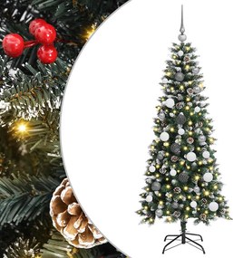 vidaXL Τεχνητό Χριστουγεννιάτικο Δέντρο με 150 LED Πράσινο 150 cm