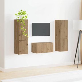 vidaXL Σετ επίπλου τηλεόρασης 5 pcs Artisan Oak Επεξεργασμένο ξύλο