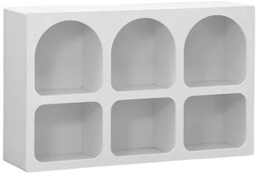 Μπουφές Emersi pakoworld με ράφια mdf σε λευκή απόχρωση 120x35x76εκ