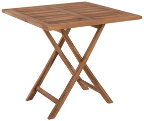Τραπέζι Τετράγωνο Kendall HM9544 Πτυσσόμενο 80x80x75cm Από Ξύλο Teak Natural