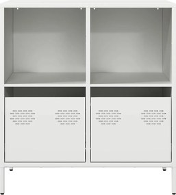 vidaXL Ντουλάπι Λευκό 68x39x73,5 εκ. από Χάλυβα Ψυχρής Έλασης