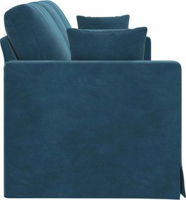 vidaXL Καναπές Μπλε 198 x 78 x 80 εκ Βελούδο