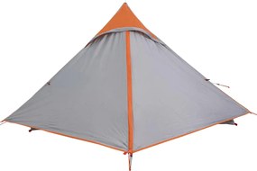 vidaXL Σκηνή Κάμπινγκ 2 Ατόμων Αδιάβροχη Γκρι