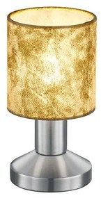 Επιτραπέζιο Φωτιστικό - Πορτατίφ Garda 595400179 Ø9,5x18cm Gold Trio Lighting Μέταλλο,Ύφασμα