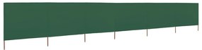 Προστατευτικό Αέρα με 6 Πάνελ Πράσινο 800 x 80 εκ. Υφασμάτινο