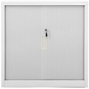 vidaXL Ντουλάπι με Συρόμενη Πόρτα Γκρι 90 x 40 x 90 εκ. Ατσάλινο