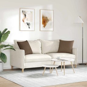 vidaXL Μαξιλάρι Καναπέ 2 pcs Καφέ 45 x 45 cm ύφασμα