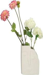 Βάζο ArteLibre Πρόσωπο Λευκό Κεραμικό 14.5x9x17cm