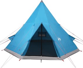 vidaXL Σκηνή Κάμπινγκ Tipi 4 Ατόμων Αδιάβροχη Μπλε