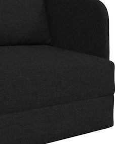 vidaXL Κρεβάτι καναπές Μαύρο 65 x 80 x 83 εκ. ύφασμα