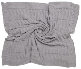 Κουβέρτα Πλεκτή Αγκαλιάς 70x90 Νόλαν Γκρι Viopros
