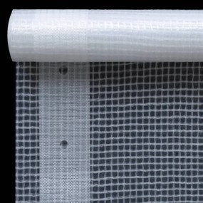 vidaXL Μουσαμάδες με Ύφανση Leno 2 τεμ. Λευκοί 2 x 3 μ. 260 γρ./μ²