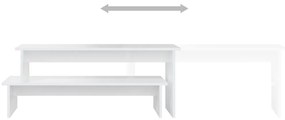vidaXL Έπιπλο Τηλεόρασης Λευκό 180 x 30 x 43 εκ. από Επεξ. Ξύλο