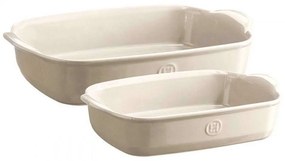 Σκεύη Παραλληλόγραμμα (Σετ 2Τμχ) EH029751 White Emile Henry Ceramic